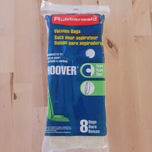 Rubbermaid Vacuum Bags Hoover Type C 8 count New Old Stock